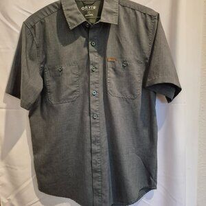 Orvis Short Sleeve Button Down in Green